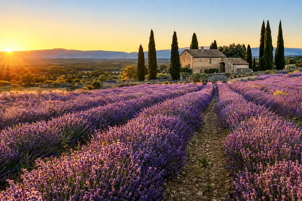Lavender at Golden Hour