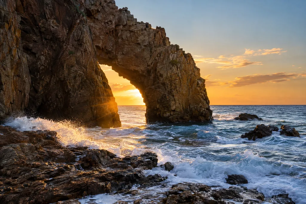 Sea Cave and Surf